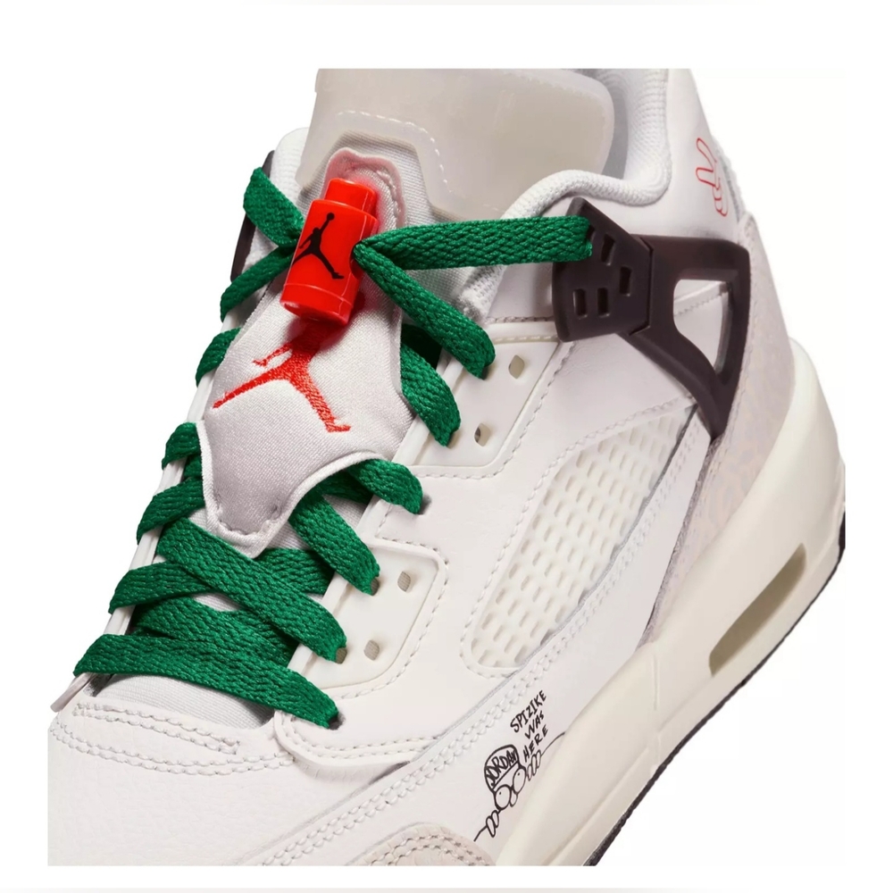 NIKE Jordan Colab W/Spike Lee- Jordan Spizike - Sail/Black/Pine/Orange 6.5Y- W8 - Picture 4 of 11